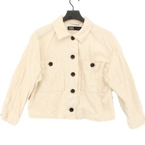 Zara Women’s Cream Corduroy Jacket